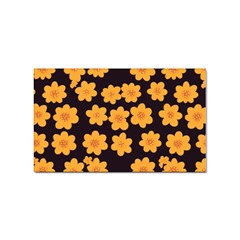 Retro 40s 50s Flowers Pattern Halloween 4 Sticker Rectangular (10 Pack) by violetheavensky