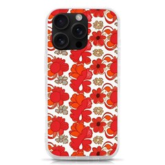 Mid Century Retro Floral 1970s 1960s Pattern 91 Iphone 16 Pro Tpu Uv Print Case by violetheavensky