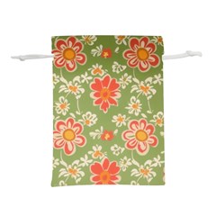 Retro 40s 50s Mexico Flowers Pattern 3 Lightweight Drawstring Pouch (l) by violetheavensky