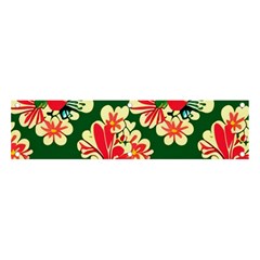 Retro 40s 50s Mexico Flowers Pattern 2 Banner And Sign 4  X 1  by violetheavensky