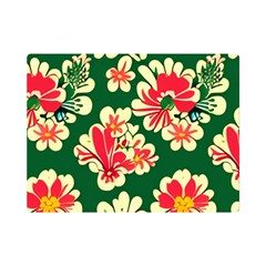 Retro 40s 50s Mexico Flowers Pattern 2 Premium Plush Fleece Blanket (mini) by violetheavensky