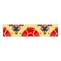 Retro 40s 50s Mexico Flowers Pattern 4 Velvet Scrunchie by violetheavensky