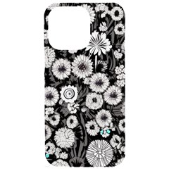 Mid Century Retro Floral 1970s 1960s Pattern 87 Mid Century Retro Floral 1970s 1960s Pattern 86 Iphone 15 Pro Max Black Uv Print Pc Hardshell Case by violetheavensky