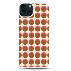 Retro 40s 50s Cupcake Pattern Iphone 15 Tpu Uv Print Case by violetheavensky