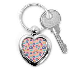 Ice Cream Donut Sweets Candie Key Chain (heart) by Apenda