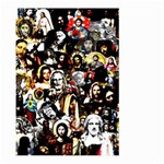 Jesus Christ Modern Halftone pattern Large Garden Flag (Two Sides) Back