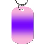 Cotton Candy Pink To Indigo Violet Bilinear Gradient Dog Tag (One Side) Front