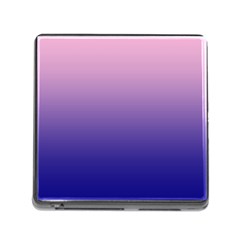 Cotton Candy Pink To Navy Blue Linear Gradient Memory Card Reader (square 5 Slot) by GradientsOmbre