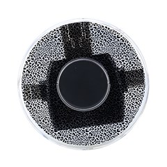 Black White Leopard On-the-go Memory Card Reader by DinkovaArt