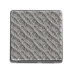 Silver Leopard Memory Card Reader (square 5 Slot) by DinkovaArt