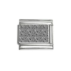Black White Giraffe Pattern Italian Charm (9mm) by DinkovaArt