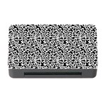 Black White Giraffe Pattern Memory Card Reader with CF Front