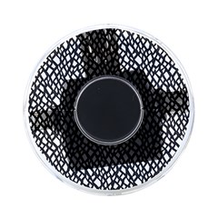 Black White Snake Pattern On-the-go Memory Card Reader by DinkovaArt