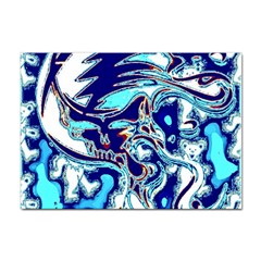 Trippy Dippy Bears Blue Dancing Greatful Dead Skull Steal Your Face Sticker A4 (10 Pack) by Salmanaz77