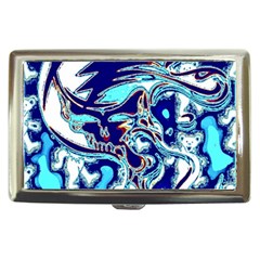 Trippy Dippy Bears Blue Dancing Greatful Dead Skull Steal Your Face Cigarette Money Case by Salmanaz77