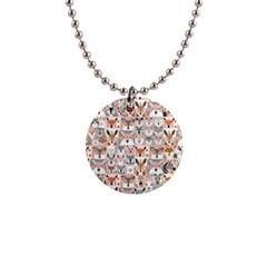 Mix Animal Faces 1  Button Necklace by DinkovaArt