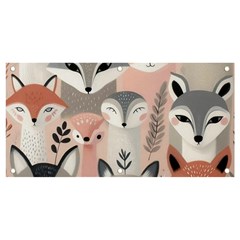 Fox Banner And Sign 4  X 2  by DinkovaArt