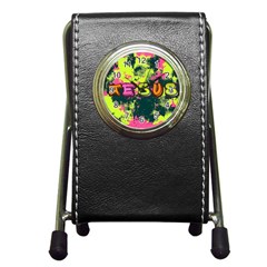 Neon Jesus 8375771 Pen Holder Desk Clock by Jabberwonkers