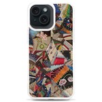 Background Embroidery Pattern Stitches Abstract iPhone 15 Plus TPU UV Print Case Front