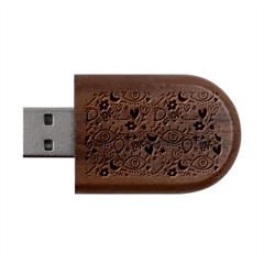 Eye Seesit Wood Oval Usb Flash Drive by Posterlux