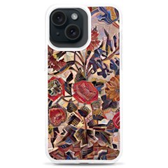 Abstract Flowers Iphone 15 Plus Tpu Uv Print Case by DinkovaArt