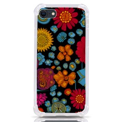 Mid Century Retro Floral 1970s 1960s Pattern 77 Iphone Se by violetheavensky