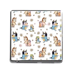 Bluey, Bluey Merch, Bluey Pattern, Bluey Bluey, Bingo, Bluey Design, Bluey Dog Memory Card Reader (square 5 Slot) by avitendut