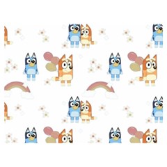Bluey, Bluey Merch, Bluey Pattern, Bluey Bluey, Bingo, Bluey Design, Bluey Dog 40  X 30  Premium Plush Fleece Blanket (extra Small) by avitendut