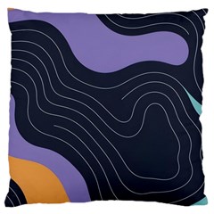Abstract Topographic Large Cushion Case (one Side) by Tsamara