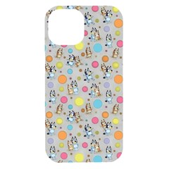 Bluey, Bluey Merch, Bluey Pattern, Bluey Bluey, Bingo, Bluey Design, Bluey Dog Iphone 15 Black Uv Print Pc Hardshell Case by avitendut