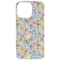 Bluey, Bluey Merch, Bluey Pattern, Bluey Bluey, Bingo, Bluey Design, Bluey Dog Iphone 15 Pro Max Black Uv Print Pc Hardshell Case by avitendut