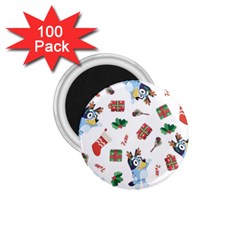 Bluey, Bluey Merch, Bluey Pattern, Bluey Bluey, Bingo, Bluey Design, Bluey Dog 1 75  Magnets (100 Pack)  by avitendut