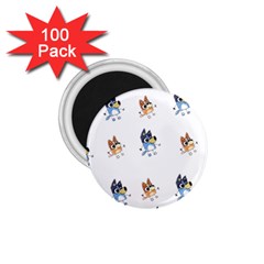 Bluey, Bluey Merch, Bluey Pattern, Bluey Bluey, Bingo, Bluey Design, Bluey Dog 1 75  Magnets (100 Pack)  by avitendut