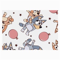 Bluey, Bluey Merch, Bluey Pattern, Bluey Bluey, Bingo, Bluey Design, Bluey Dog Large Glasses Cloth by avitendut