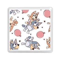 Bluey, Bluey Merch, Bluey Pattern, Bluey Bluey, Bingo, Bluey Design, Bluey Dog Memory Card Reader (square) by avitendut