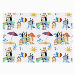 Bluey, Bluey Merch, Bluey Pattern, Bluey Bluey, Bingo, Bluey Design, Bluey Dog Large Glasses Cloth by avitendut