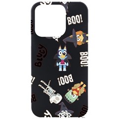 Bluey, Bluey Merch, Bluey Pattern, Bluey Bluey, Bingo, Bluey Design, Bluey Dog Iphone 15 Pro Black Uv Print Pc Hardshell Case by avitendut