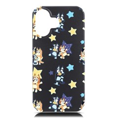 Bluey, Bluey Merch, Bluey Pattern, Bluey Bluey, Bingo, Bluey Design, Bluey Dog Iphone 16 Black Uv Print Pc Hardshell Case by avitendut