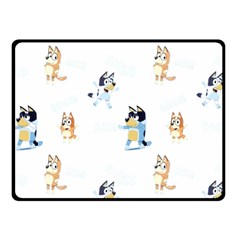 Bluey, Bluey Merch, Bluey Pattern, Bluey Bluey, Bingo, Bluey Design, Bluey Dog 50  X 40  Two Sides Fleece Blanket (small) by avitendut