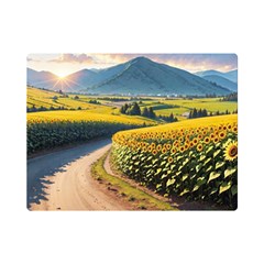 Sunflowers Flowers Nature 35  X 27  Premium Plush Fleece Blanket (mini) by Anend