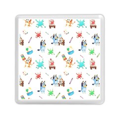 Bluey, Bluey Merch, Bluey Pattern, Bluey Bluey, Bingo, Bluey Design, Bluey Dog Memory Card Reader (square) by avitendut