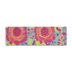 Mid Century Retro Floral 1970s 1960s Pattern 82 Sticker Bumper (10 Pack) by violetheavensky