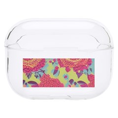 Mid Century Retro Floral 1970s 1960s Pattern 82 Hard Pc Airpods Pro Case by violetheavensky