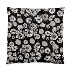 Mid Century Retro Floral 1970s 1960s Pattern 86 Standard Cushion Case (two Sides) by violetheavensky
