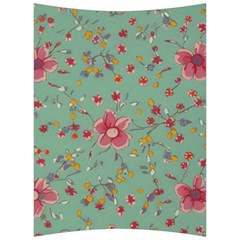 Mid Century Retro Floral 1970s 1960s Pattern 79 Back Support Cushion by violetheavensky