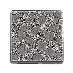 Mid Century Retro Floral 1970s 1960s Pattern 85 Memory Card Reader (square 5 Slot) by violetheavensky