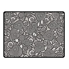 Mid Century Retro Floral 1970s 1960s Pattern 85 50  X 40  Two Sides Fleece Blanket (small) by violetheavensky