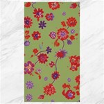 Mid Century Retro Floral 1970s 1960s Pattern 76 Canvas 40  x 72  39.28 x69.23  Canvas - 1