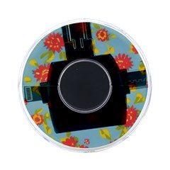 Mid Century Retro Floral 1970s 1960s Pattern 78 On-the-go Memory Card Reader by violetheavensky