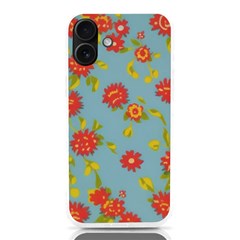 Mid Century Retro Floral 1970s 1960s Pattern 78 Iphone 16 Plus Tpu Uv Print Case by violetheavensky